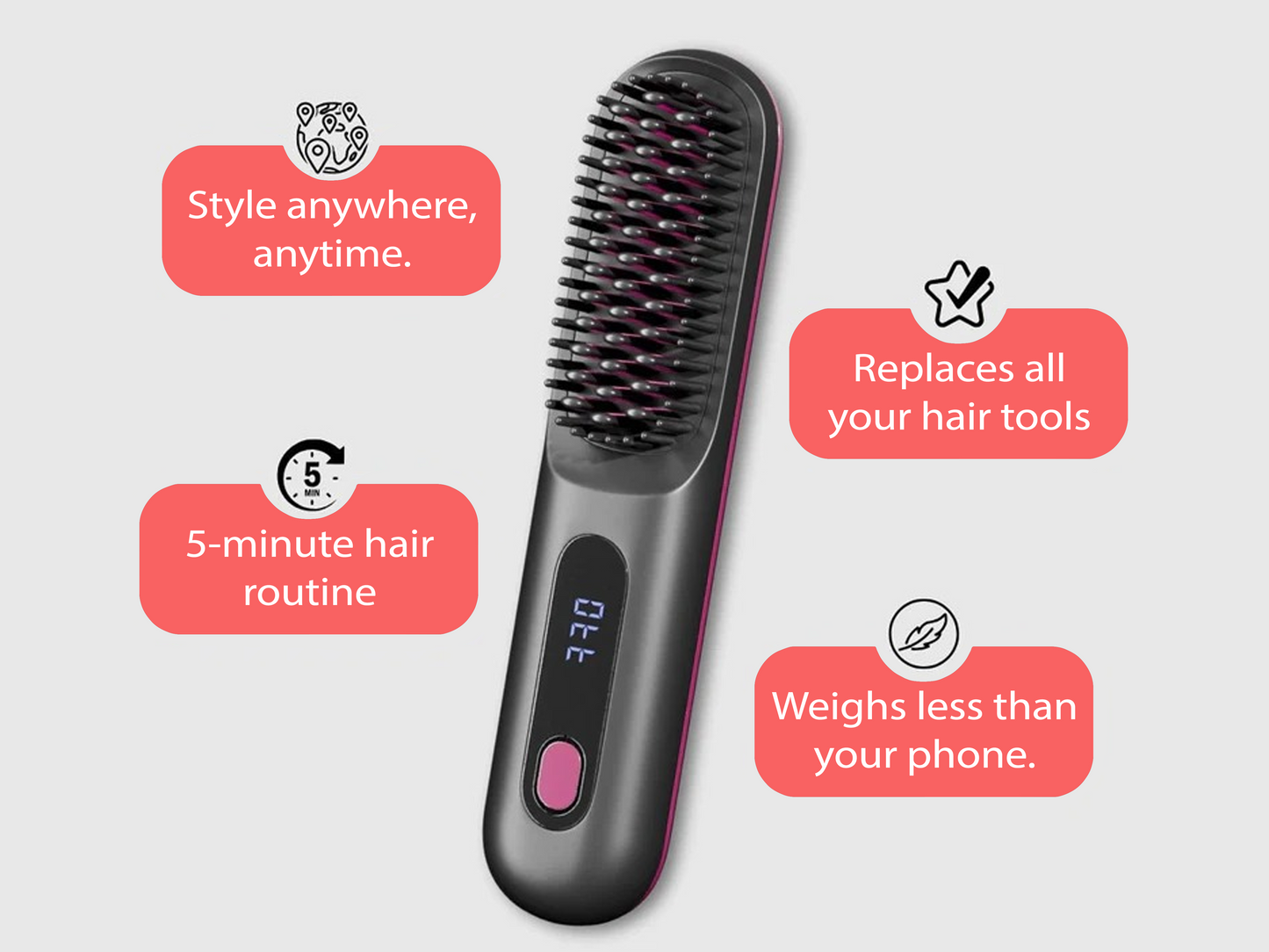 GleamGo Hair Brush